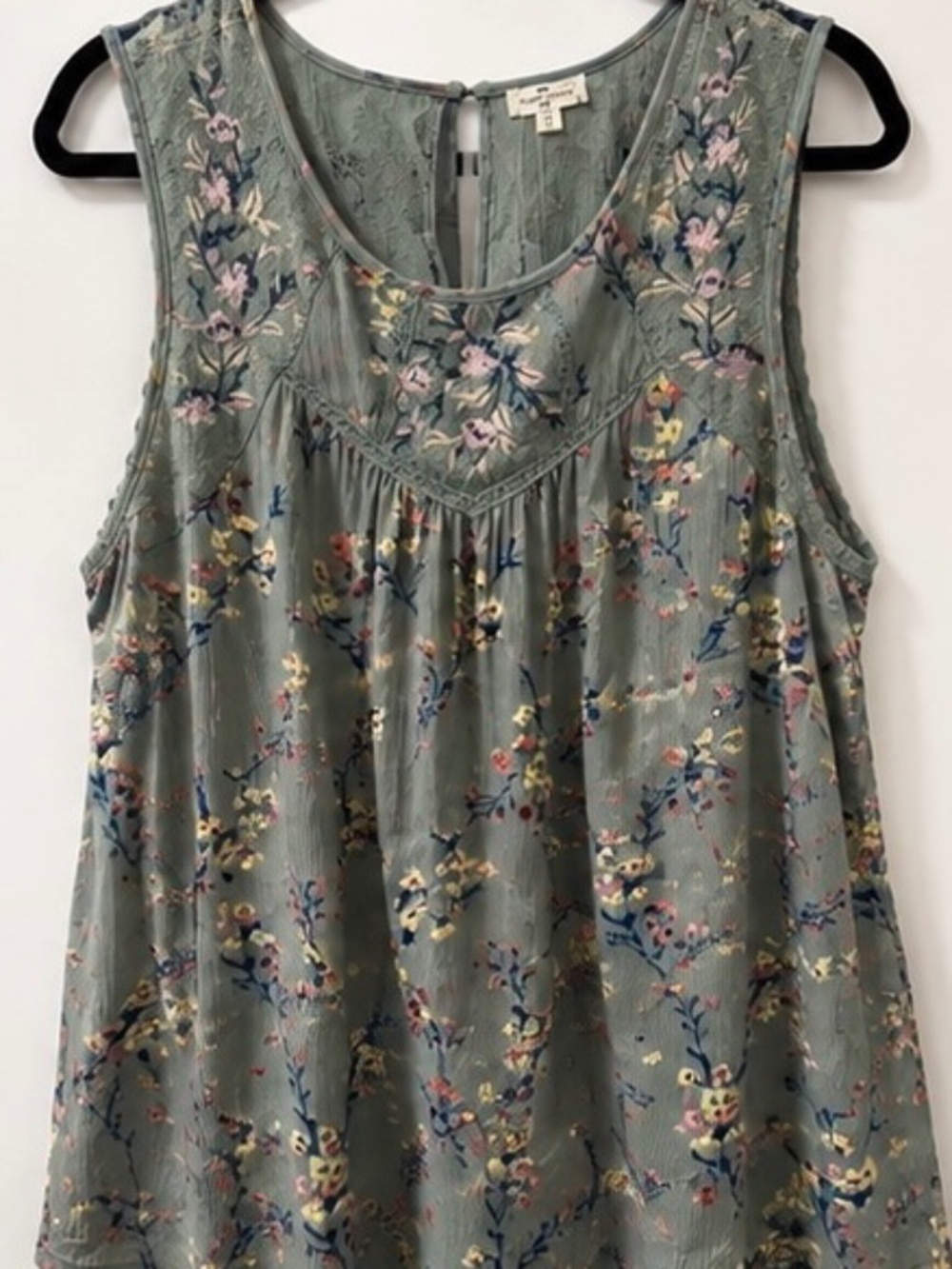 NWT Mason & Belle Women's 2X Sleeveless Tank Top Lace Back Plus Size